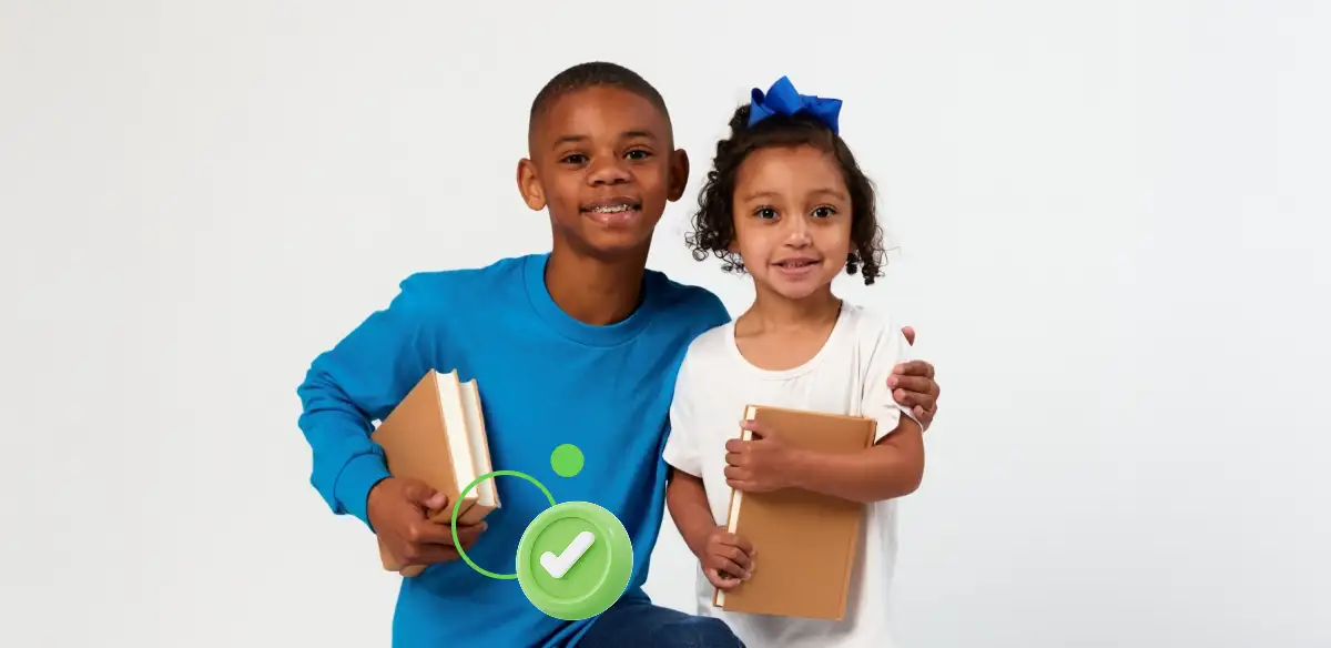 Kids smiling